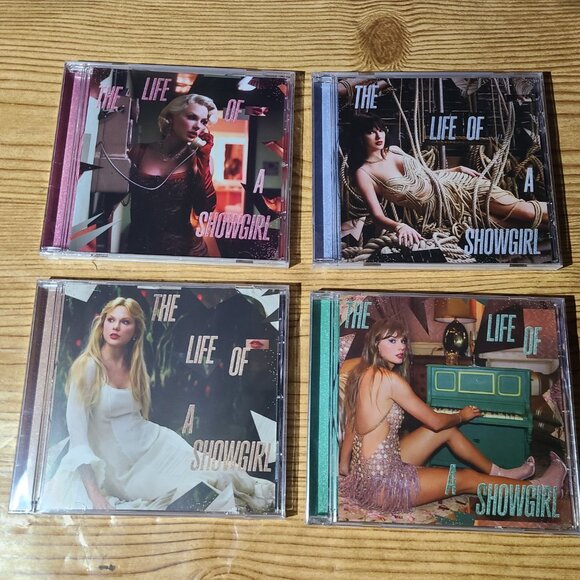 Taylor Swift "The Life of A Showgirl" Variant CDS lot (X4) NEW - Picture 2 of 11